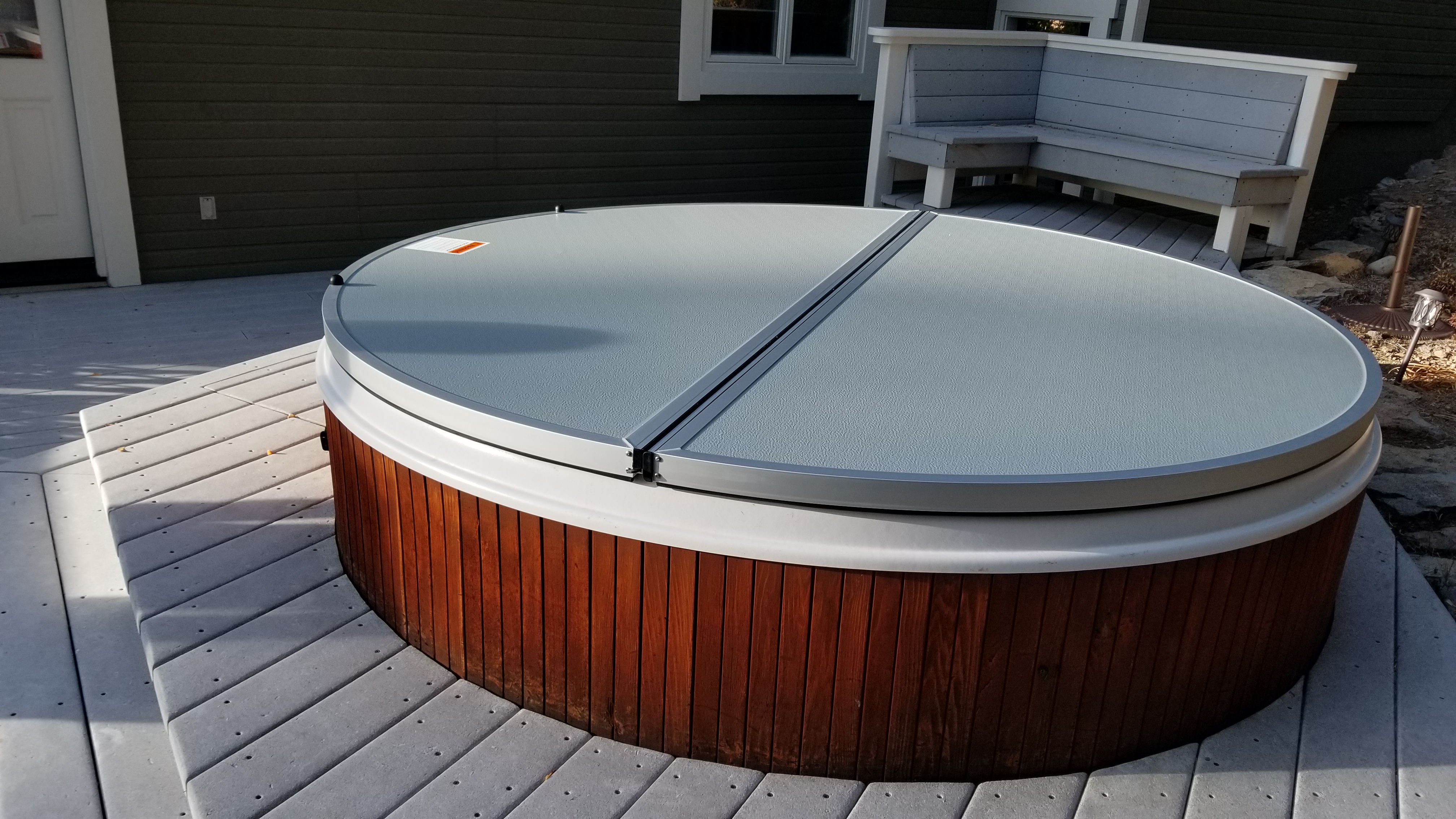 Gallery Be Lite Aluminum Spa Covers, Round Spa Cover